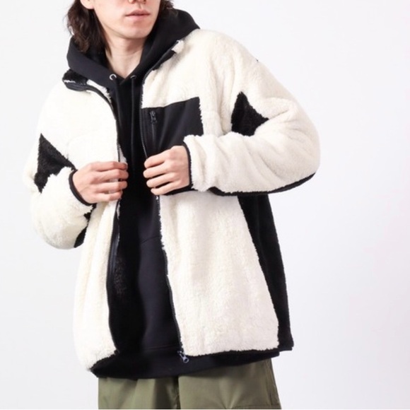 Gerry Womens Sweater Medium Sherpa Fleece Color Block Unique Soft Cozy Unisex - Picture 11 of 15